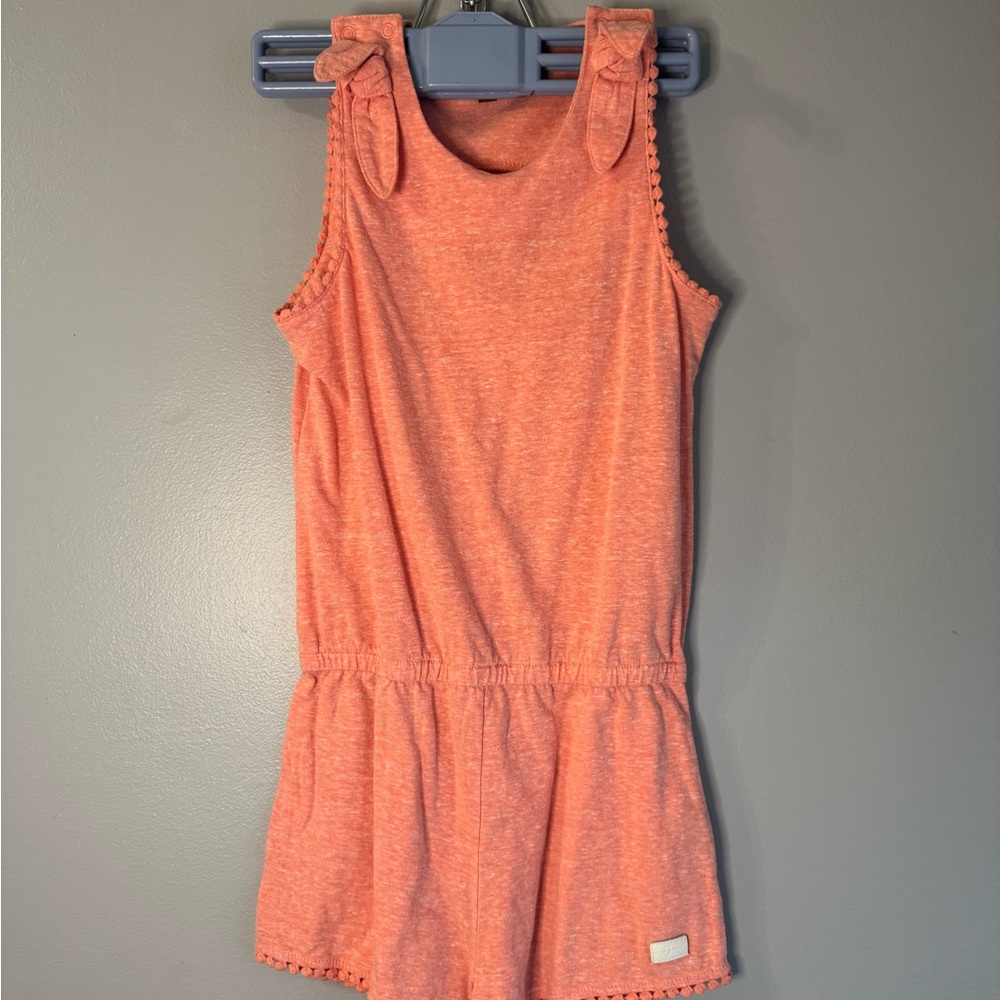7 For All Mankind Orange Kids Romper